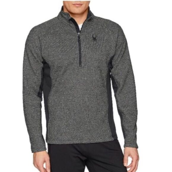 Spyder Active Outbound Half Zip Sweater Pullover Gray Sz M - Picture 1 of 14